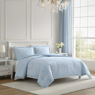 Thumbnail 22: Laura Ashley Laura Ashley Magnolia Grove Cotton Comforter Set 