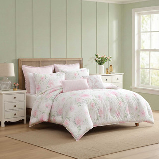 Thumbnail 7: Laura Ashley Laura Ashley Serenity Roses Cotton Comforter Set 