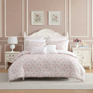 Thumbnail 2: Laura Ashley Laura Ashley Serenity Roses Cotton Comforter Set 