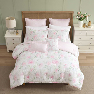 Thumbnail 26: Laura Ashley Laura Ashley Serenity Roses Cotton Comforter Set 