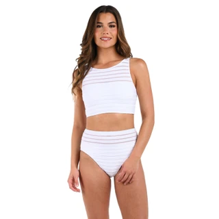 Thumbnail 5: La Blanca Fluid Lines High-Neck Midline Top 
