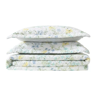 Thumbnail 10: Laura Ashley Laura Ashley Poppy Meadow Cotton Quilt Set 