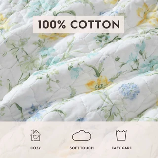 Thumbnail 18: Laura Ashley Laura Ashley Poppy Meadow Cotton Quilt Set 