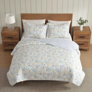 Thumbnail 19: Laura Ashley Laura Ashley Poppy Meadow Cotton Quilt Set 
