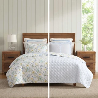 Thumbnail 22: Laura Ashley Laura Ashley Poppy Meadow Cotton Quilt Set 