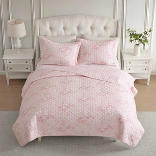 Thumbnail 7: Laura Ashley Laura Ashley Toile Delightful Cotton Quilt Set 