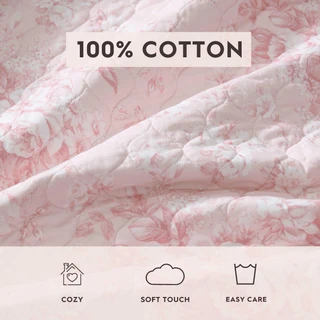Thumbnail 32: Laura Ashley Laura Ashley Toile Delightful Cotton Quilt Set 