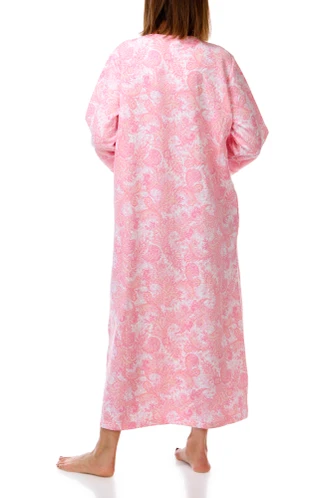 Thumbnail 3: Miss Elaine Women's Long Sleeve Print Night Gown 