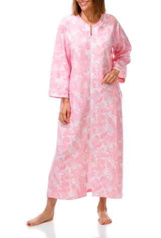 Thumbnail 1: Miss Elaine Women's Long Sleeve Print Night Gown 