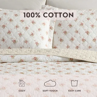 Thumbnail 25: Laura Ashley Laura Ashley Dorrie Cotton Quilt Set 