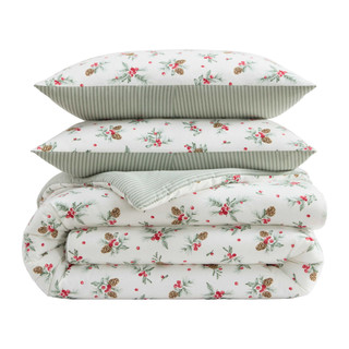 Thumbnail 8: Laura Ashley Laura Ashley Pinecone Berries Cotton Comforter Set 