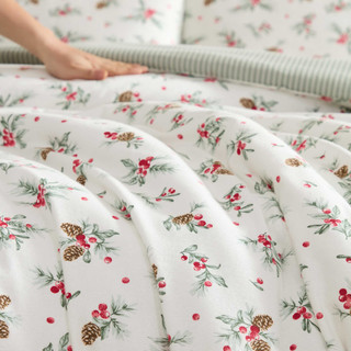 Thumbnail 10: Laura Ashley Laura Ashley Pinecone Berries Cotton Comforter Set 