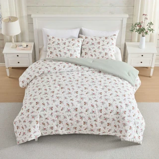 Thumbnail 11: Laura Ashley Laura Ashley Pinecone Berries Cotton Comforter Set 