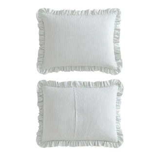 Thumbnail 25: Laura Ashley Laura Ashley Oxford Stripe  Comforter Set 