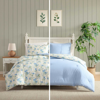 Thumbnail 6: Laura Ashley Laura Ashley Blossom Dance Cotton Comforter Set 