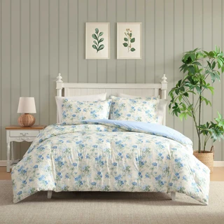 Thumbnail 1: Laura Ashley Laura Ashley Blossom Dance Cotton Comforter Set 
