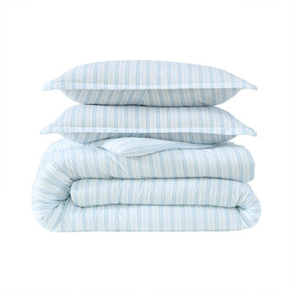 Thumbnail 7: Laura Ashley Laura Ashley Dilly Dally Stripe Cotton Comforter Set 