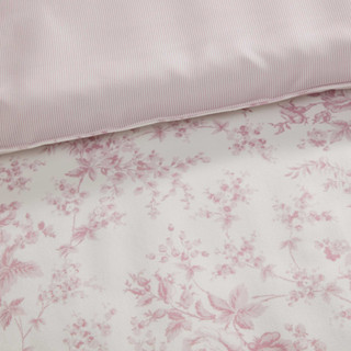 Thumbnail 5: Laura Ashley Laura Ashley Garden Toile Stripe Microfiber Comforter Set 