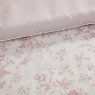 Thumbnail 13: Laura Ashley Laura Ashley Garden Toile Stripe Microfiber Comforter Set 