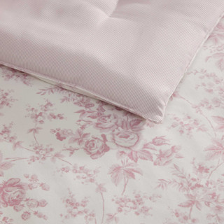Thumbnail 15: Laura Ashley Laura Ashley Garden Toile Stripe Microfiber Comforter Set 