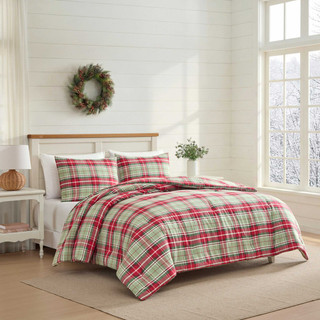 Thumbnail 1: Laura Ashley Laura Ashley Mulholland Plaid Cotton Comforter Set 
