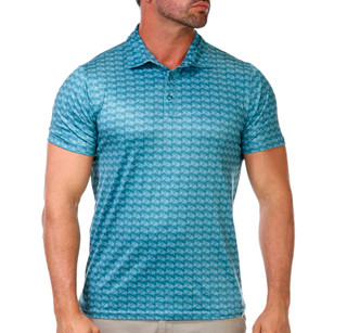 Thumbnail 1: Sperry All Over Print Poly Spandex Polo 