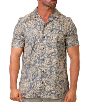 Thumbnail 1: Quiksilver Foray Leafy Camp Collar Woven Shirt 