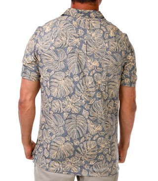 Thumbnail 3: Quiksilver Men's Foray Leafy Camp Collar Woven Shirt 