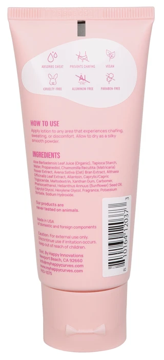 Thumbnail 2: Happy Curves 2.25 oz Tahitian Vanilla Comfort Crew Lotion to Powder  