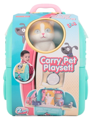 Thumbnail 1: Brooklyn Lollipop 2-in-1 Carry Pet Backpack Playset 