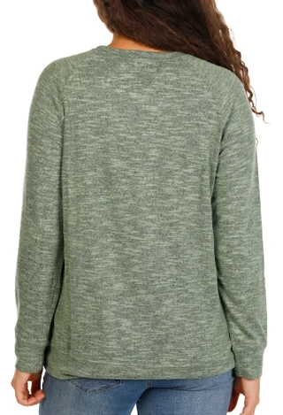 Thumbnail 2: Sable Sky Women's Plus Harvest Autumn Leaves & Pumpkins Top 