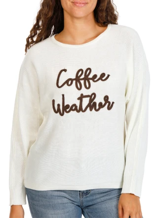 Thumbnail 1: ADRIENNE VITTADINI Women's Fall Coffee Weather Sweater 
