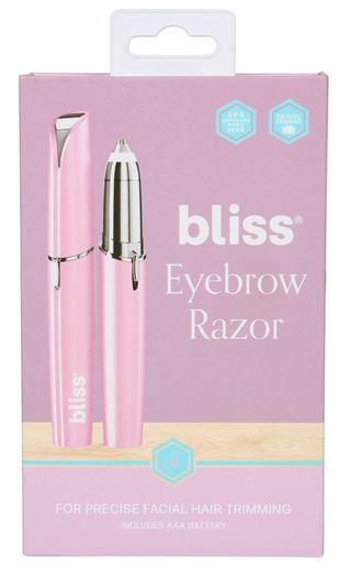Thumbnail 1: Bliss Silver Plated Eyebrow Razor & AAA Battery 