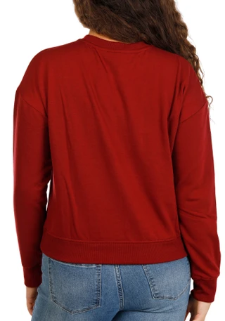 Thumbnail 2: Marled Women's Embroidered Fall Icons Sweatshirt 