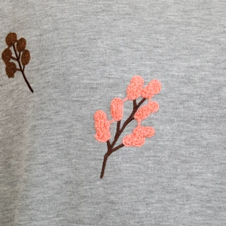 Thumbnail 3: Marled Women's Harvest Fall Leaves Applique Sweatshirt 