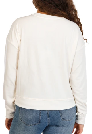 Thumbnail 2: Marled Women's Harvest Rhinestone Fall Leaves Sweatshirt 