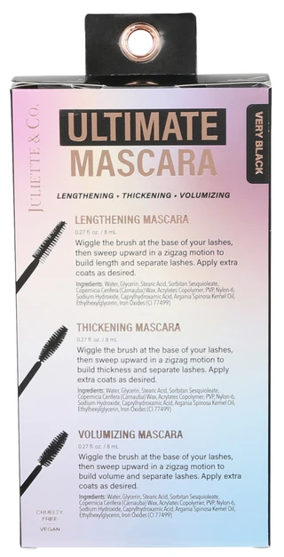 Thumbnail 2: Juliette & Co 3 Pc Ultimate Mascara Kit  