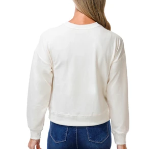 Thumbnail 3: Marled Women's Petite Harvest Rhinestone Leaves Sweatshirt 