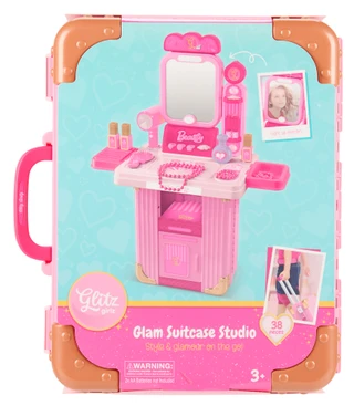 Thumbnail 1: Glitz Girlz 38 Pc Glam Suitcase Studio Playset 
