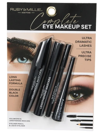 Thumbnail 1: RUBY + MILLIE Eye Makeup Mascara Set  