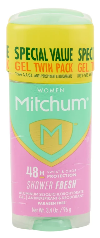 Thumbnail 1: MITCHUM 2 Pk Shower Fresh Gel Deodorant 