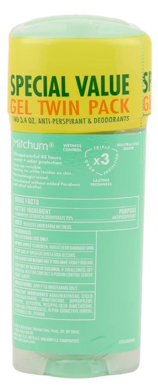 Thumbnail 2: MITCHUM 2 Pk Shower Fresh Gel Deodorant 