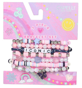 Thumbnail 1: Capelli New York 7 Pc Bracelet Set 