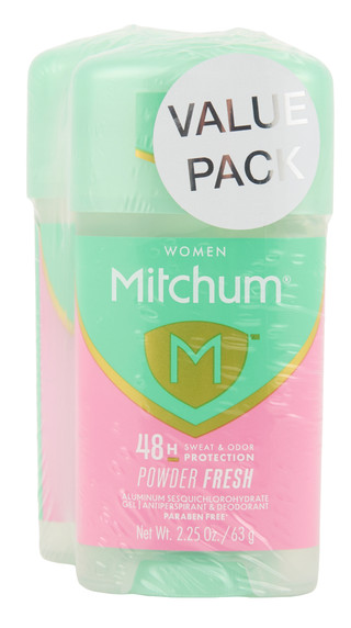 Thumbnail 1: MITCHUM 2 Pk Powder Fresh Deodorant 