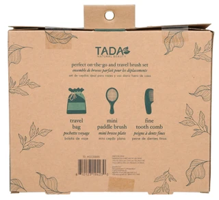 Thumbnail 2: Tada 3 Pc Mini Brush & Comb Travel Set 