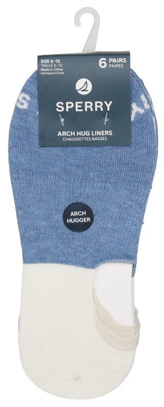 Thumbnail 1: Sperry Men's 6 Pk Arch Hug Liners 