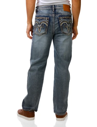 Thumbnail 1: F & R  Men's Straight Leg Jeans  