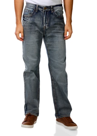 Thumbnail 2: F & R  Men's Straight Leg Jeans  