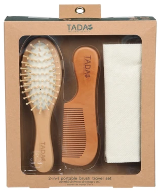 Thumbnail 1: Tada 2-in-1 Portable Brush Travel Set  