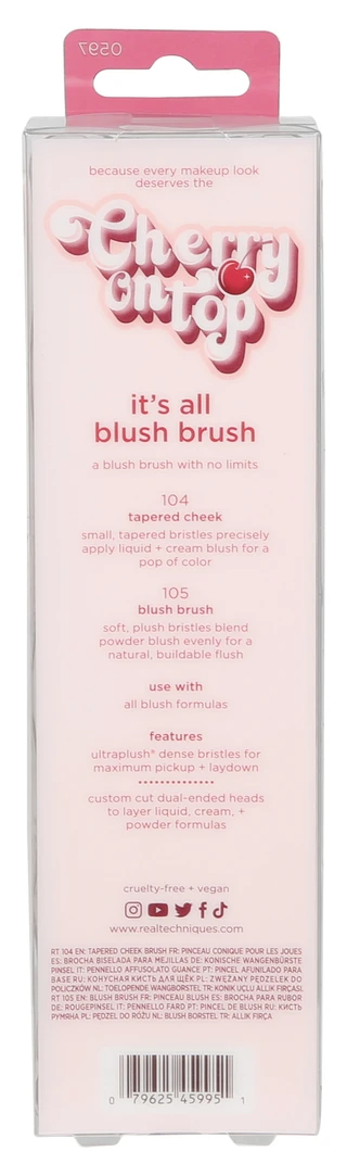 Thumbnail 2: Real Techniques Cherry on Top 2 Sided It's All Blush Brush 